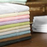 European Style Hotel Bed Linen White Cotton Bed Sheet