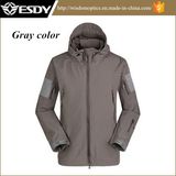 Gray Tactical Army Military Men Outdoor Hunting Camping Waterproof Jacket