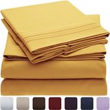 Embroidery Brushed Microfiber Sheet Set