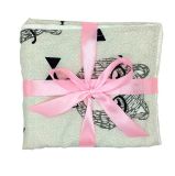 Pink Ribbons Black Tree Pattern Original Minky DOT China Hospital Minky DOT Baby Blanket