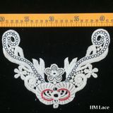 22*16cm Floral Cotton Lace Collar embroidery  Collar Appliques Bridal Neckline Collar Flower Motif Hm2039