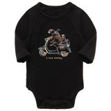 Boys Printed Cute Bear Pattern Bamboo Fiber Baby Romper