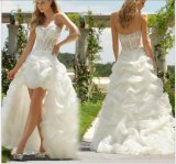 Front Short Long Back Fashion Bridal Wedding Dresses (NWD1025)