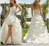 Front Short Long Back Fashion Bridal Wedding Dresses (NWD1025)