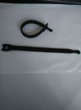 Black Polyster Hook & Loop Cable Tie for Wire Management