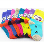 China Factory Wholesale Children Kids Cartoon Design Socks