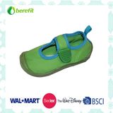 Green Upper with Hook & Loop Decoration, Casual Shoes