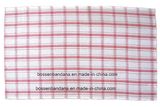 Factory Produce Customized Checked Cotton Woven Tea Towel Mat