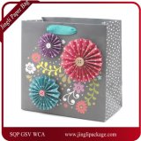 Beautifully Crafted Gift Bag Has a Floral Glitter Design, Paper Gift Bag, Shopping Paper Bag