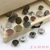 Custom Alloy Metal Shank Button for Men's Denim Jeans