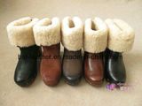 High Quality Australian Merino Sheepskin Fashion Boots with Bowknot