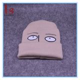 Funny Cartoon Face Embroidery Cosplay Knitted Hats Beanies