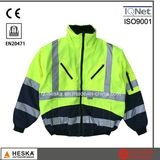 Men's High Visibility Safety 3 in 1 Bomber Jacket