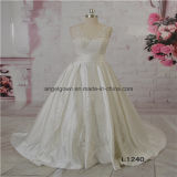 Satin A Line Elegant Design Wedding Bridal Dress
