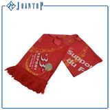 Free Size Custom Logo Print Knitted Football Fans Scarf