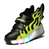 2016 New Model Whee Roller Skate Retractable Shoes Sneakers for Boys Girls, Best Quality Children Roller Skate