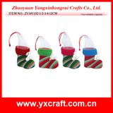 Christmas Decoration (ZY14Y152-1-2-3-4) Polyester Ankle Boots Christmas Boot
