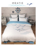 The Seagulls Full Cotton Embroidery Bedding Set