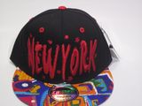 Custom Design Embroidery Digital Print Brim Snapback Cap