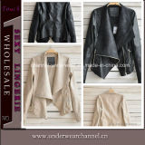 New Design Women Clothes PU Leather Coat (TONY8028)