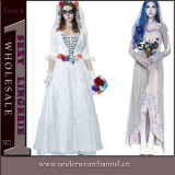 Theatrical Sexy Zombie Bride Corpse Cosplay Adult Halloween Costume (TENN89122)