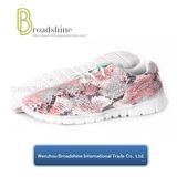 2017 Fashionable Snake Skin PU Upper Sports Walking Footwear