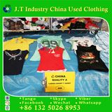 Hot Sale Used Clothing Ladies Short T Shirt