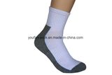 Combed Cotton/Nylon Sport Sock with Hand Linking and Arch Support