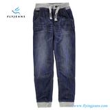 Fashion Straight Blue Boys Denim Jeans with Elasticated Waistband and Cuffs by Fly Jeans