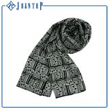 Business Style Long and Dead Clour Custom Print Cotton Scarf