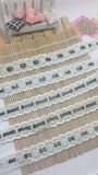 New Design 2.5cm Width Double Layer Embroidery T/C Lace for Garments Decoration & Home Textiles & Curtains Accessories