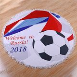 World Cup Print Microfiber Round Beach Towel