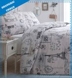 Pari Eiffel Cotton Print Duvet Cover (Set)