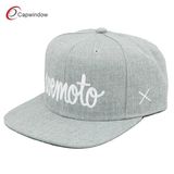 Wool Snapback Hat with Flat Embroidery (01270)