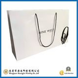 Popular White Paper Shopping Bag Garment Packaging Bag (GJ-Bag016)