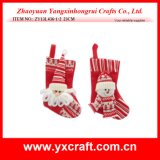 Christmas Decoration (ZY13L436-1-2 23CM) Christmas Figure Sock Ornament