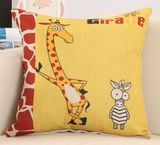 Competitive Quality Wholesale 100% Cotton Giraffe Printed Sofa Cover