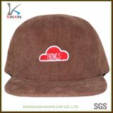 Custom Children Embroidery Corduroy 5 Panel Cap Hat