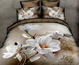 3D Home Textile 100% Cotton Reactive Printed Bedding Set