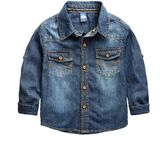 Anti Winkle 100% Cotton Denim 7-10 Years Boys Jean Shirt