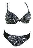 Fashion Black and White Floral Underwear Set for Women (EPB169)