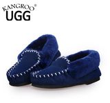 Sheepskin Fashion Women Casual Shoes in Blue for Winter/Autumn