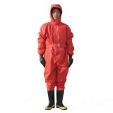 Red Chemical Protective Suit for Firefighting