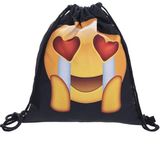 Emoji Sackpack, Team Training Gymsack Drawstring Backpack Sack Bag Sport Bag for Teens Emoji Stuff