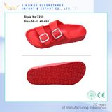 Red Unisex EVA Slipper with Adjustable Buckle Upper