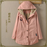 New Winter Hooded Coat in The Long Section of Cotton Plus Thick Cotton Ladies Coat