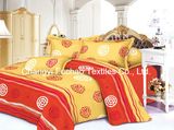 Super Soft Washable Poly/Cotton Satin Bedding Set Bed Sheet Set