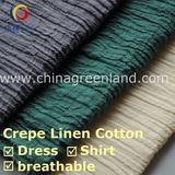 High Quality Crepe Linen Cotton Fabric for Dress (GLLYMM001)