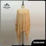 Women Oversized Broken Mesh Batwing Sleeve Poncho