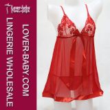 European Stylish Red Ladies Babydoll Lingerie (L2549-1)